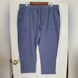 NWT Sonoma Size XXL Straight Leg Utility Sweatpants Iris Purple  Pockets